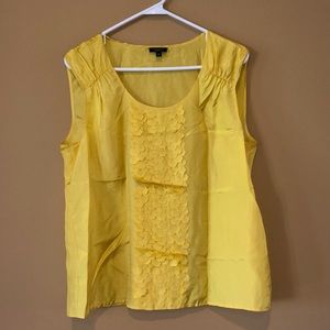 Talbots Yellow Sleeveless Top Size 12